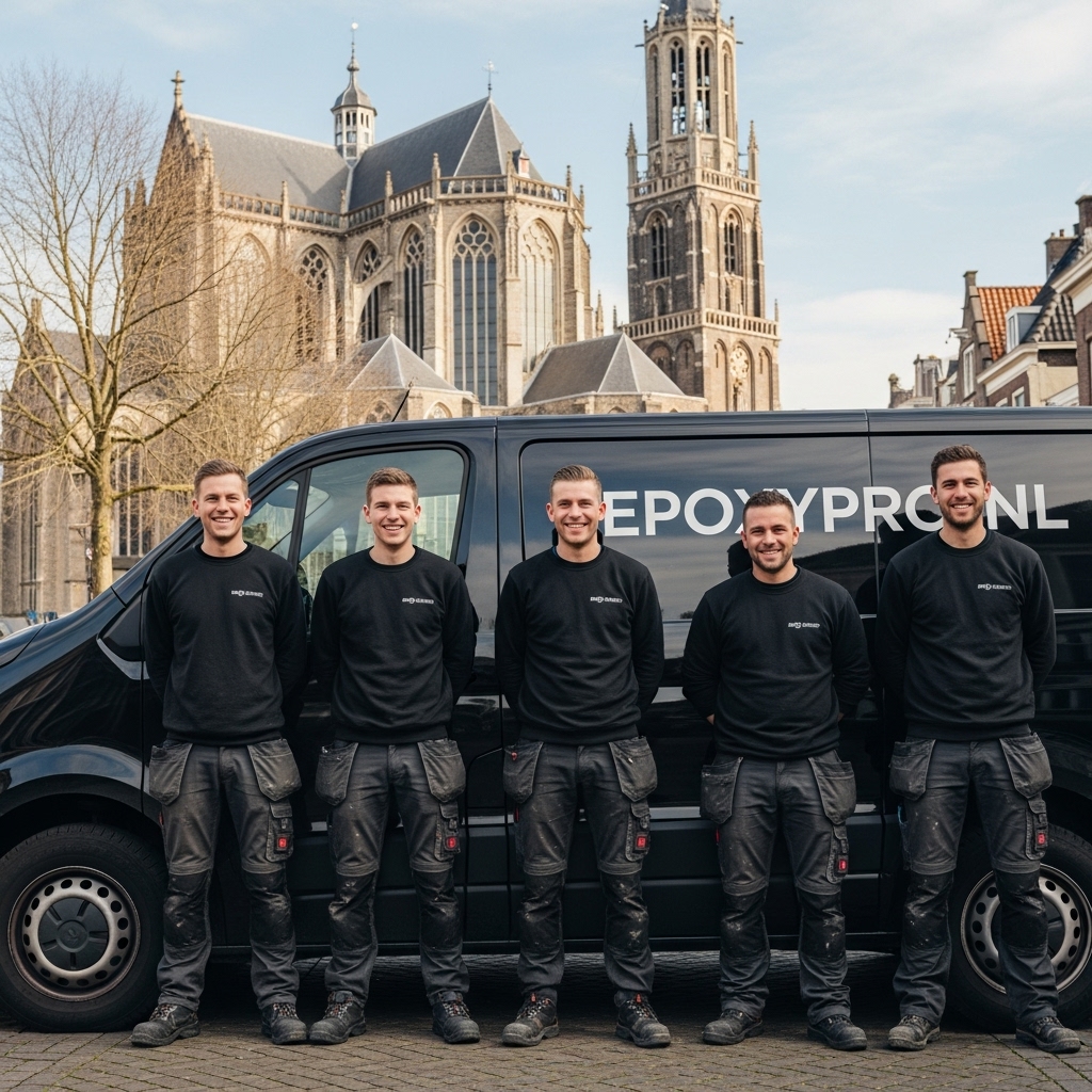 Epoxyvloer Delft – strakke afwerking in bedrijfsruimte aan de Schie