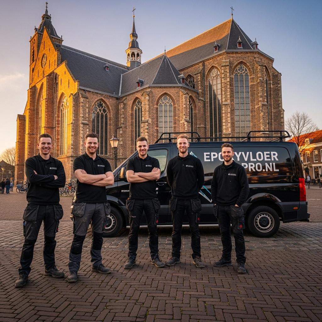 Epoxyvloer Vlaardingen – strakke naadloze vloer in bedrijfshal nabij Maasboulevard
