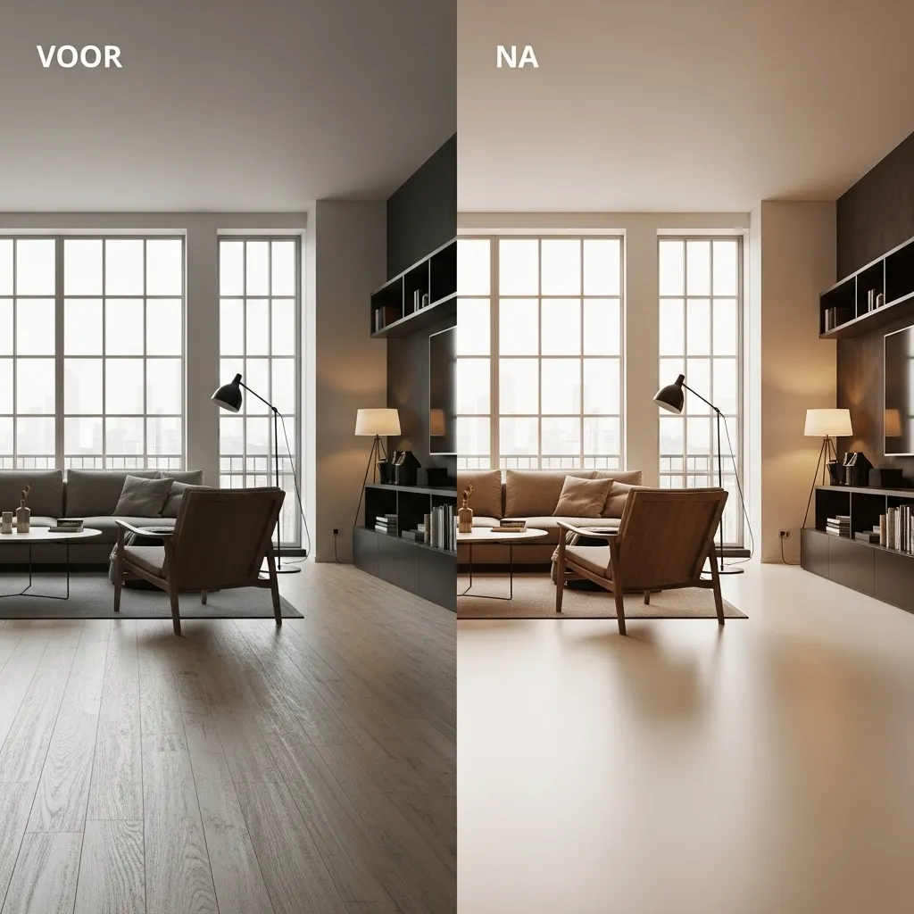 gietvloer Rotterdam showroom