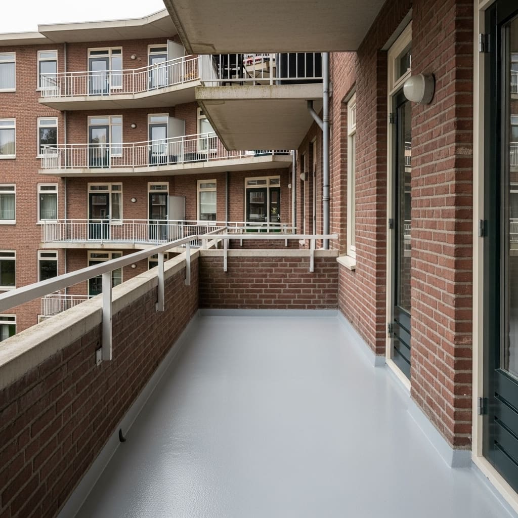 Onderhoudsarme vloerafwerking voor VvE project met strakke uitstraling